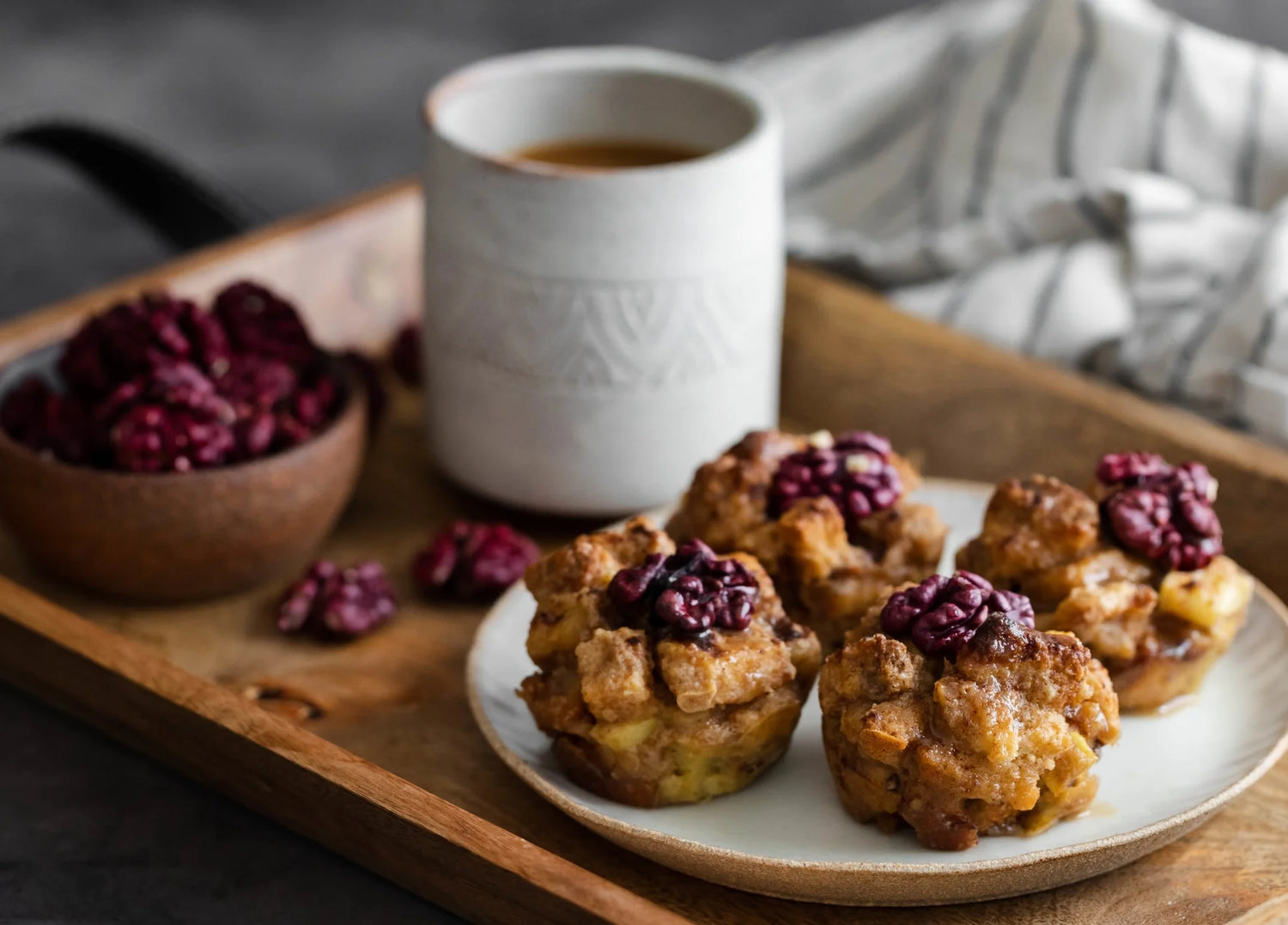 Apple-Walnut Bread Pudding Muffins